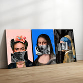 Contemporary Icons Glass Wall Art Bundle.